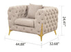 Galaxy Home Contempo Chair in Light Gray - Vida Furniture (Laredo,TX)