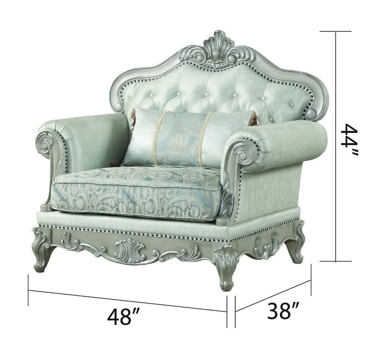 Galaxy Home Tuscan Chair in Grey - Vida Furniture (Laredo,TX)