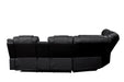 Galaxy Home Challenger Reversible Sectional Black - Vida Furniture (Laredo,TX)