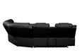 Galaxy Home Challenger Reversible Sectional Black - Vida Furniture (Laredo,TX)