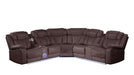 Galaxy Home Challenger Reversible Sectional Brown - Vida Furniture (Laredo,TX)