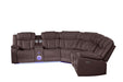 Galaxy Home Challenger Reversible Sectional Brown - Vida Furniture (Laredo,TX)