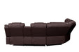 Galaxy Home Challenger Reversible Sectional Brown - Vida Furniture (Laredo,TX)