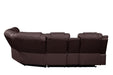 Galaxy Home Challenger Reversible Sectional Brown - Vida Furniture (Laredo,TX)
