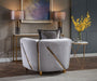 Galaxy Home Chanelle Chair in Gray - Vida Furniture (Laredo,TX)