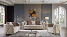 Galaxy Home Chanelle Chair in Cream - Vida Furniture (Laredo,TX)