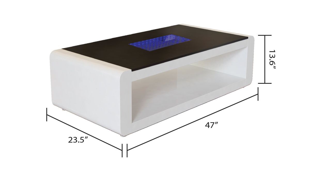Galaxy Home Chelsea Coffee Table in White - Vida Furniture (Laredo,TX)