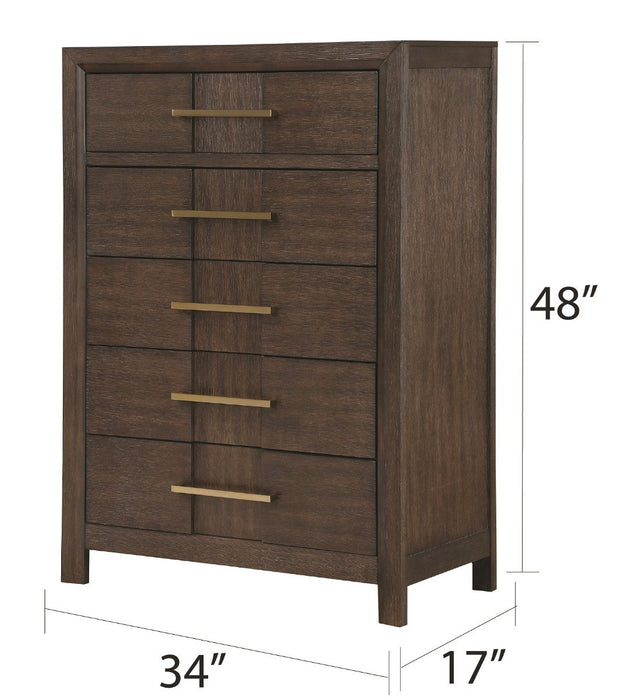 Galaxy Home Kenzo Chest in Brown - Vida Furniture (Laredo,TX)