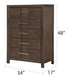 Galaxy Home Kenzo Chest in Brown - Vida Furniture (Laredo,TX)