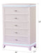 Galaxy Home Opium Chest in White - Vida Furniture (Laredo,TX)