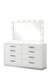 Galaxy Home Coco 8 Drawer Dresser in Milky White - Vida Furniture (Laredo,TX)