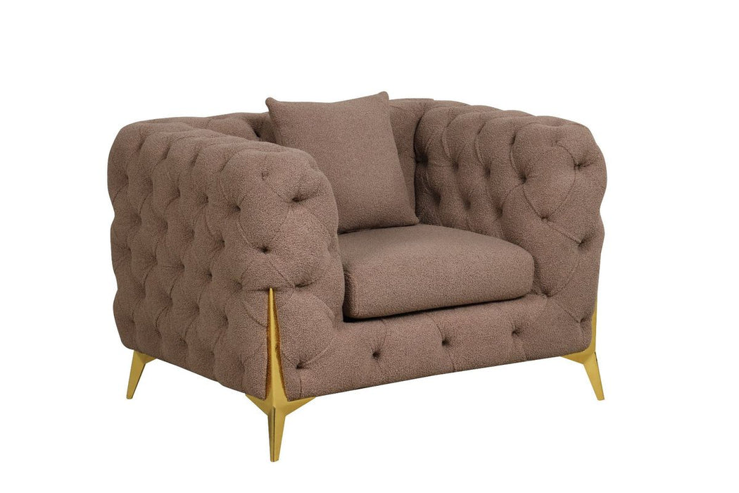 Galaxy Home Contempo Chair in Mocha - Vida Furniture (Laredo,TX)