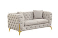 Galaxy Home Contempo Loveseat in Grey - Vida Furniture (Laredo,TX)