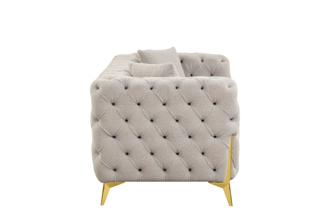 Galaxy Home Contempo Loveseat in Grey - Vida Furniture (Laredo,TX)