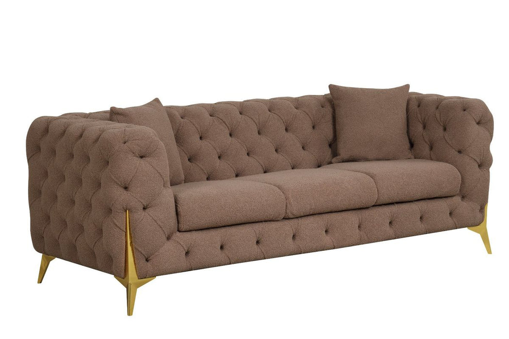 Galaxy Home Contempo Sofa in Mocha - Vida Furniture (Laredo,TX)