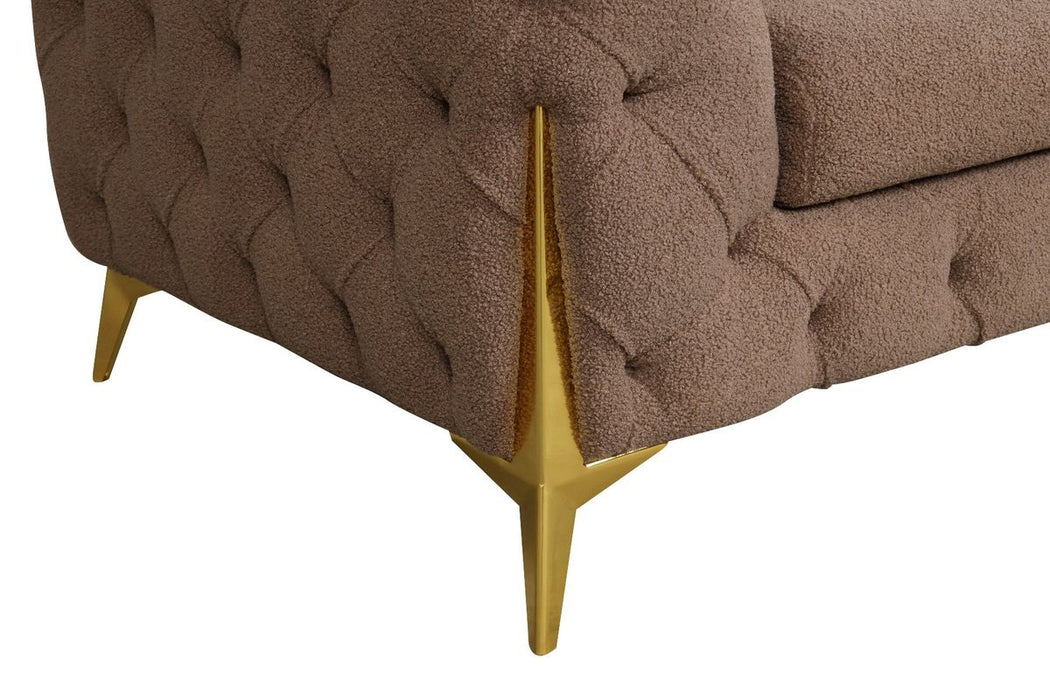 Galaxy Home Contempo Sofa in Mocha - Vida Furniture (Laredo,TX)