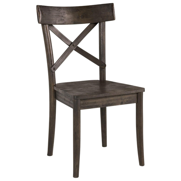 Elements International New Bedford Coronado Wooden Side Chair (Set of 2) in Dark Wood - Vida Furniture (Laredo,TX)