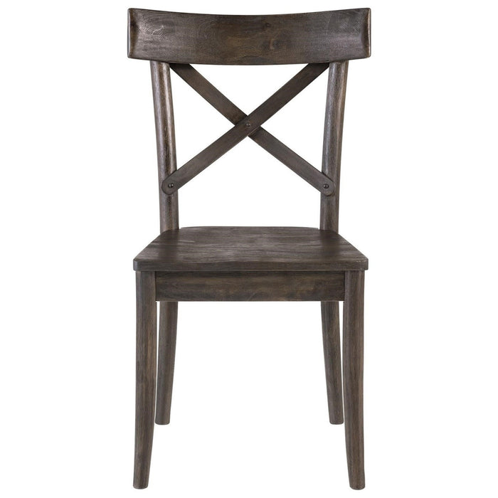 Elements International New Bedford Coronado Wooden Side Chair (Set of 2) in Dark Wood - Vida Furniture (Laredo,TX)