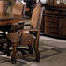 Crown Mark Neo Renaissance Dining Arm Chair in Warm Brown (Set of 2) 2401A - Vida Furniture (Laredo,TX)