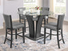 CAMELIA BLACK COUNTER HEIGHT CHAIR - Vida Furniture (Laredo,TX)