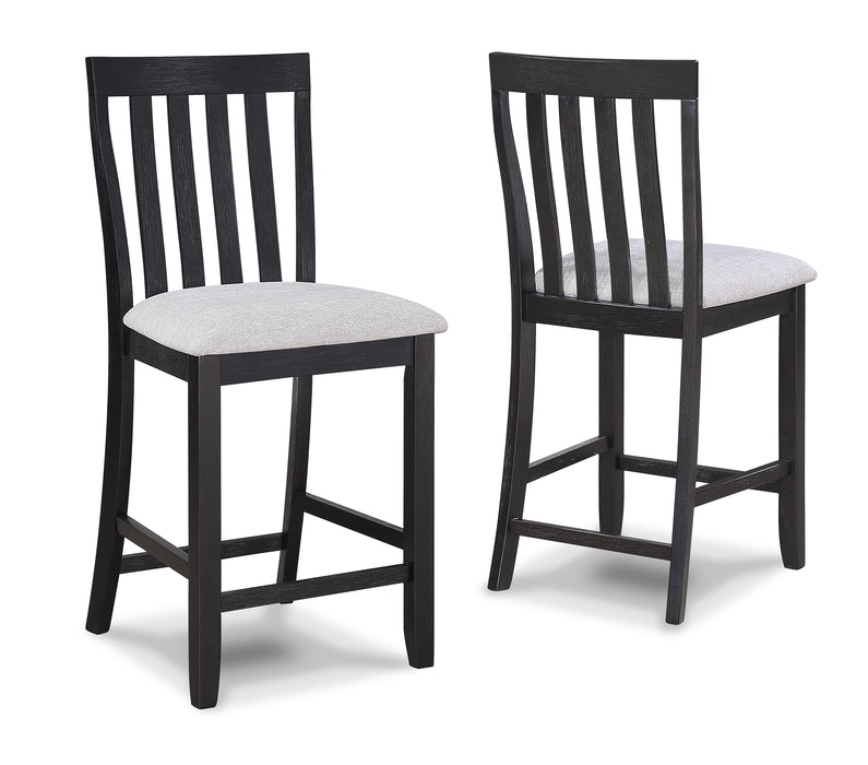 DELFIN COUNTER HEIGHT CHAIR-LIGHT GREY - Vida Furniture (Laredo,TX)