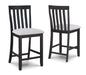 DELFIN COUNTER HEIGHT CHAIR-LIGHT GREY - Vida Furniture (Laredo,TX)