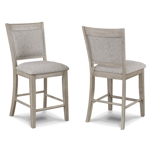 FULTON COUNTER HEIGHT CHAIR ALL GREY - Vida Furniture (Laredo,TX)