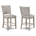 FULTON COUNTER HEIGHT CHAIR ALL GREY - Vida Furniture (Laredo,TX)