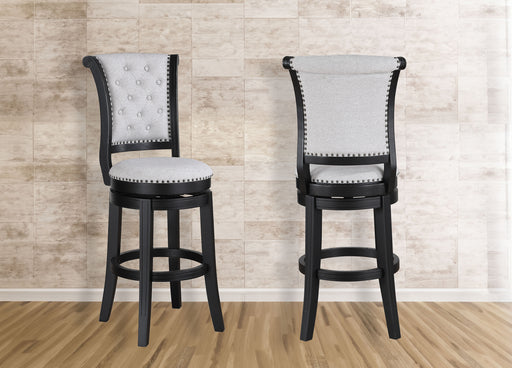 GRANVILLE SWIVEL BAR STOOL DOVE K/D - Vida Furniture (Laredo,TX)