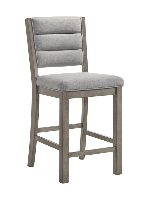 RENWICK COUNTER HEIGHT CHAIR ALL GREY - Vida Furniture (Laredo,TX)