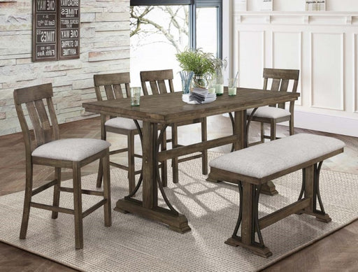 QUINCY COUNTER HEIGHT CHAIR SET OF 2 - Vida Furniture (Laredo,TX)