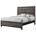 Crown Mark Akerson King Panel Bed in Grey - Vida Furniture (Laredo,TX)