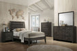 Crown Mark Furniture Evan Full Panel Bed in Grey - Vida Furniture (Laredo,TX)