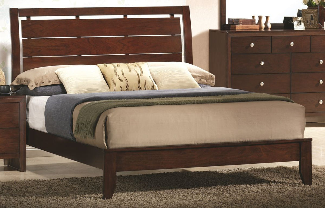 Crown Mark Furniture Evan Twin Bed in Warm Brown - Vida Furniture (Laredo,TX)