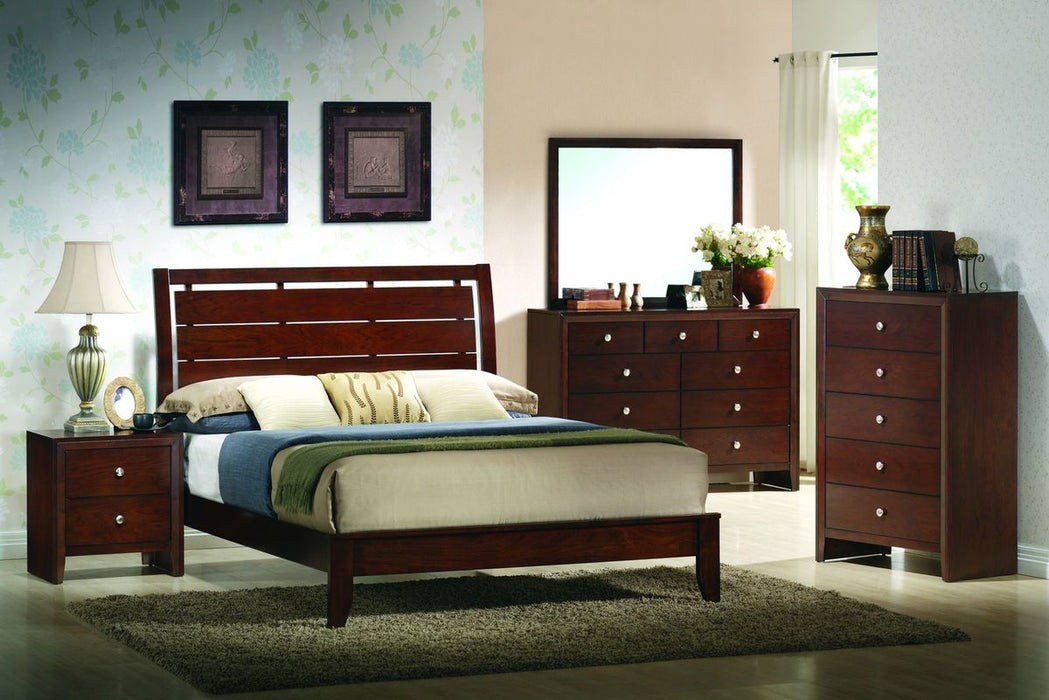Crown Mark Furniture Evan Twin Bed in Warm Brown - Vida Furniture (Laredo,TX)