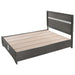 Crown Mark Regata King Storage Bed in Grey - Vida Furniture (Laredo,TX)