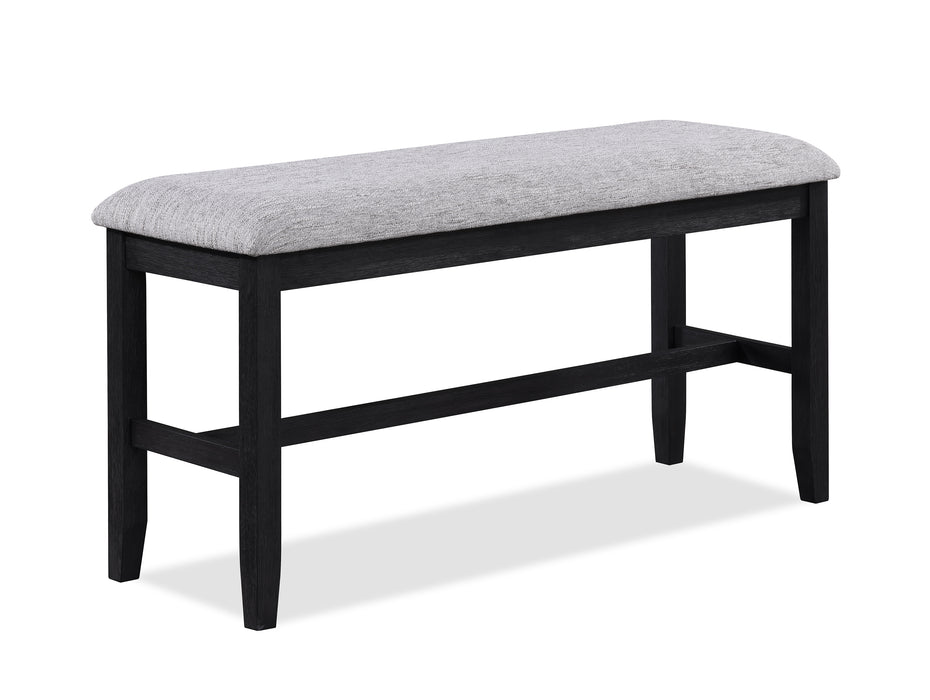 BUFORD CNTR HT BENCH LIGHT GREY - Vida Furniture (Laredo,TX)