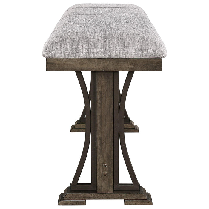 Crown Mark Quincy Counter Height Bench in Light Brown 2831-BENCH - Vida Furniture (Laredo,TX)