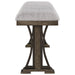 Crown Mark Quincy Counter Height Bench in Light Brown 2831-BENCH - Vida Furniture (Laredo,TX)