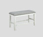 FULTON COUNTER HEIGHT BENCH WHITE - Vida Furniture (Laredo,TX)