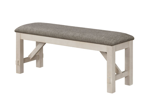 MARIBELLE BENCH CHALK WARM GREY - Vida Furniture (Laredo,TX)