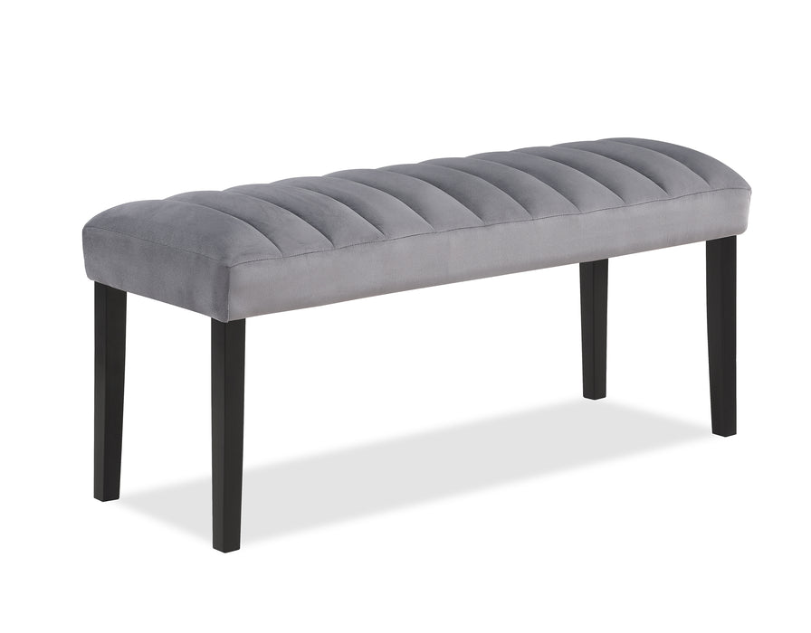 PASCAL LIGHT GRAY BENCH - Vida Furniture (Laredo,TX)