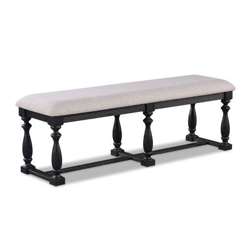 REGENT BENCH CHARCOAL BLACK - Vida Furniture (Laredo,TX)