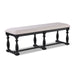 REGENT BENCH CHARCOAL BLACK - Vida Furniture (Laredo,TX)