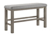 RENWICK COUNTER HT BENCH ALL GREY - Vida Furniture (Laredo,TX)