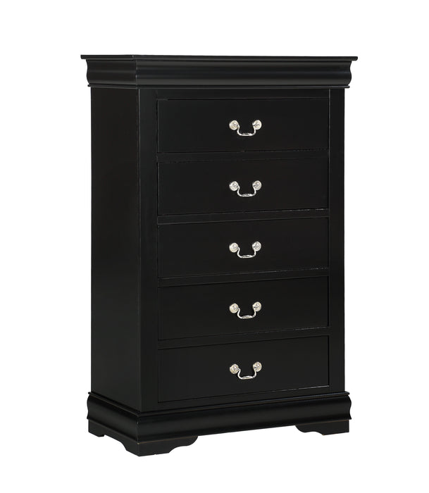 LOUIS PHILIP CHEST BLACK - Vida Furniture (Laredo,TX)