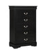 LOUIS PHILIP CHEST BLACK - Vida Furniture (Laredo,TX)