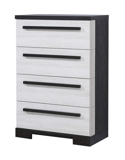 REMINGTON CHEST CHALK/EBONY - Vida Furniture (Laredo,TX)