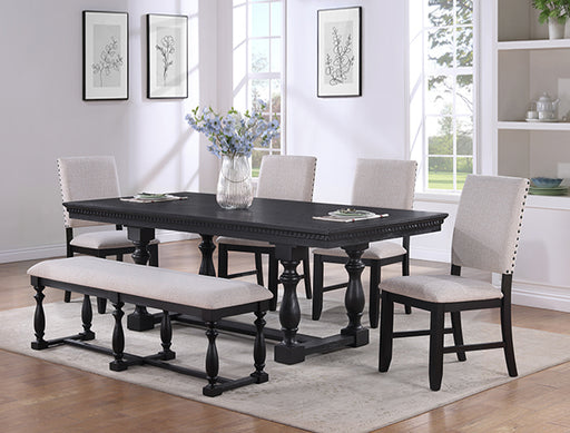 REGENT SIDE CHAIR CHARCOAL BLACK - Vida Furniture (Laredo,TX)