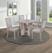 AMARA 5-PK RD DINING SET DRIFT WOOD - Vida Furniture (Laredo,TX)